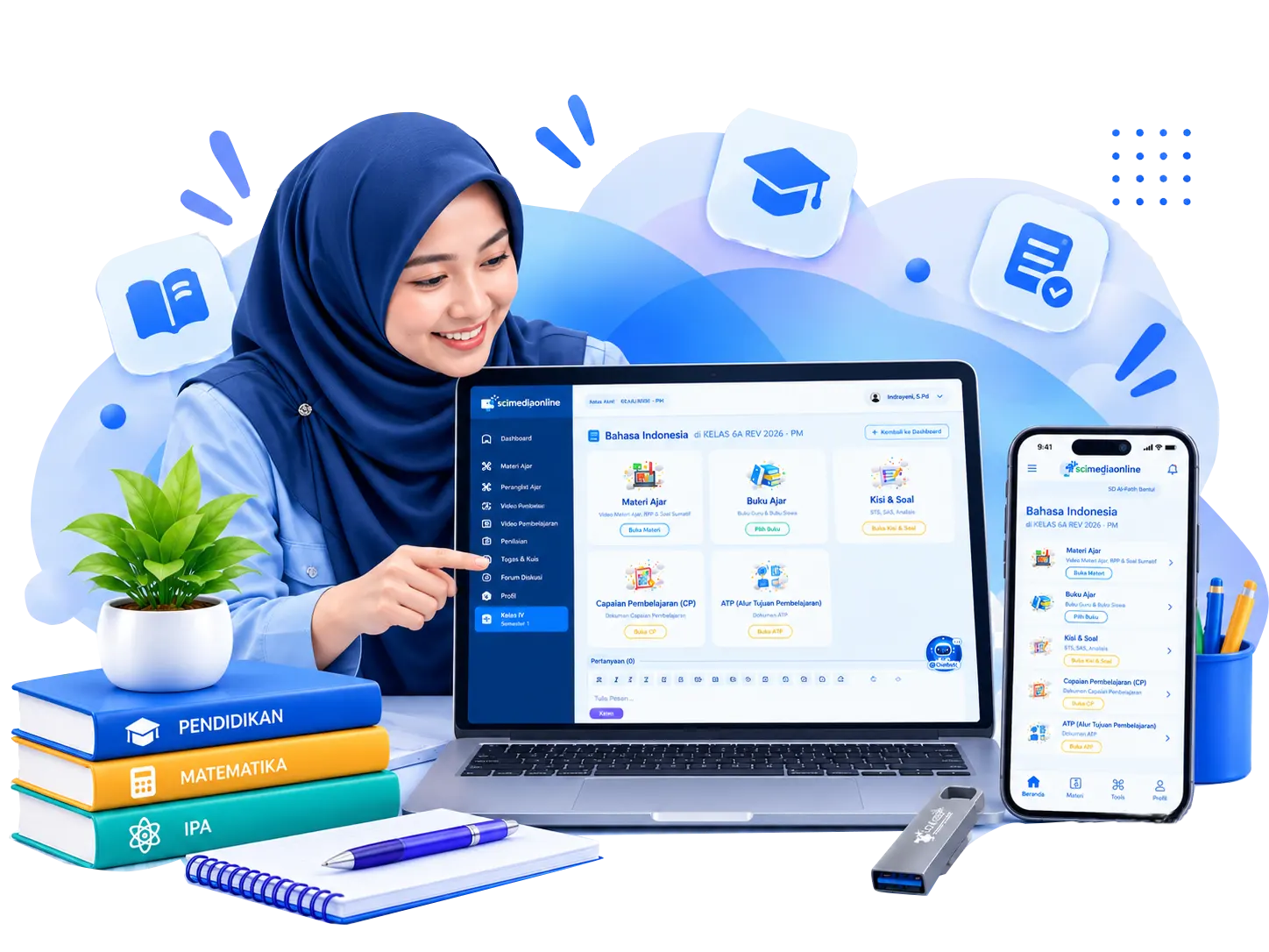 Tampilan produk Media Ajar SCI Media